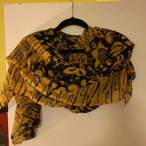Black and gold scarf